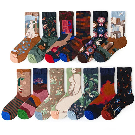 Elevate Your Style: Discover Printed Women's Long Socks Benefits Today