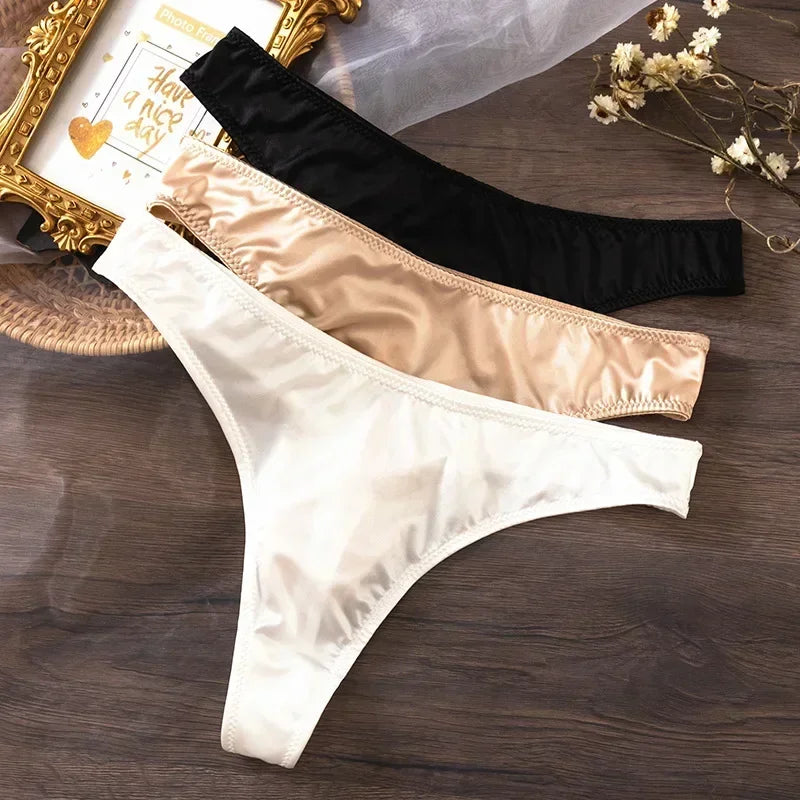 Comfortable Ice Silk Panties - Low Waist Seamless Women's Lingerie Underwear