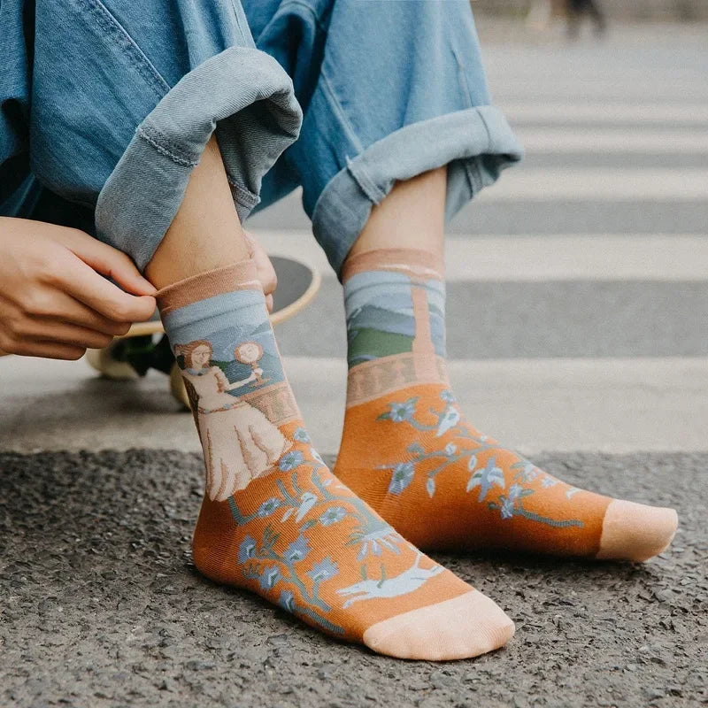 Elevate Your Style: Discover Printed Women's Long Socks Benefits Today