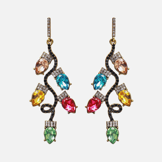 Enhance Style and Elegance with Vibrant Diamond Colorful Earrings Collection