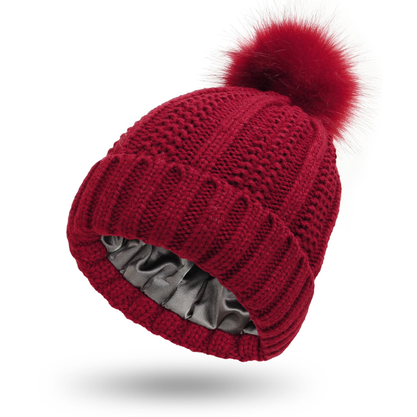 Experience Comfort: Stretchy Satin Lined Beanie Hats for Women’s Style