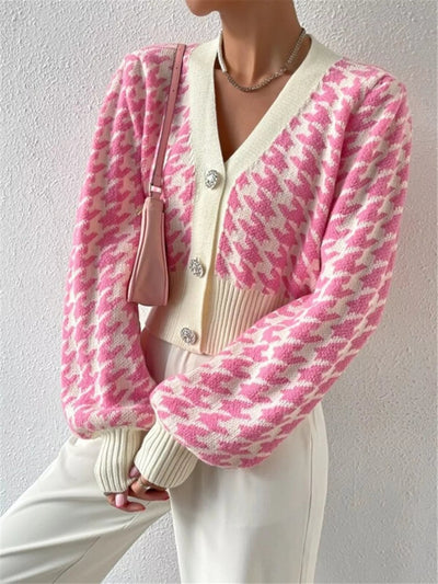 Versatile V Neck Cardigan Perfect for Work and Casual Outfits.