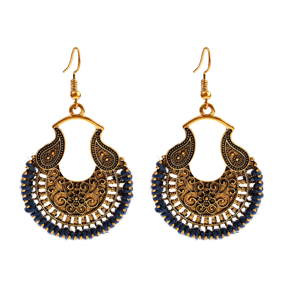 Bohemian Vintage Earrings: Simple Hollow Design for Effortless Elegance