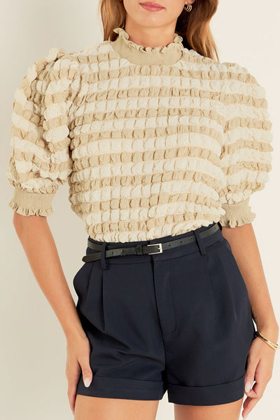 Chic Short Sleeve Blouse perfect for work and casual.
