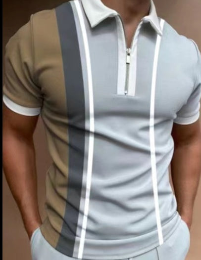 Stylish Men's Striped Polo Shirt: Comfort, Versatility, and Timeless Appeal