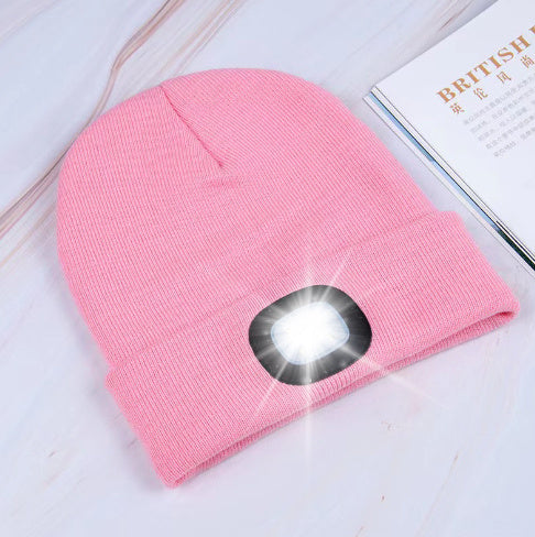 Hands-Free Illumination: Women’s LED Knit Hat for Outdoor Activities