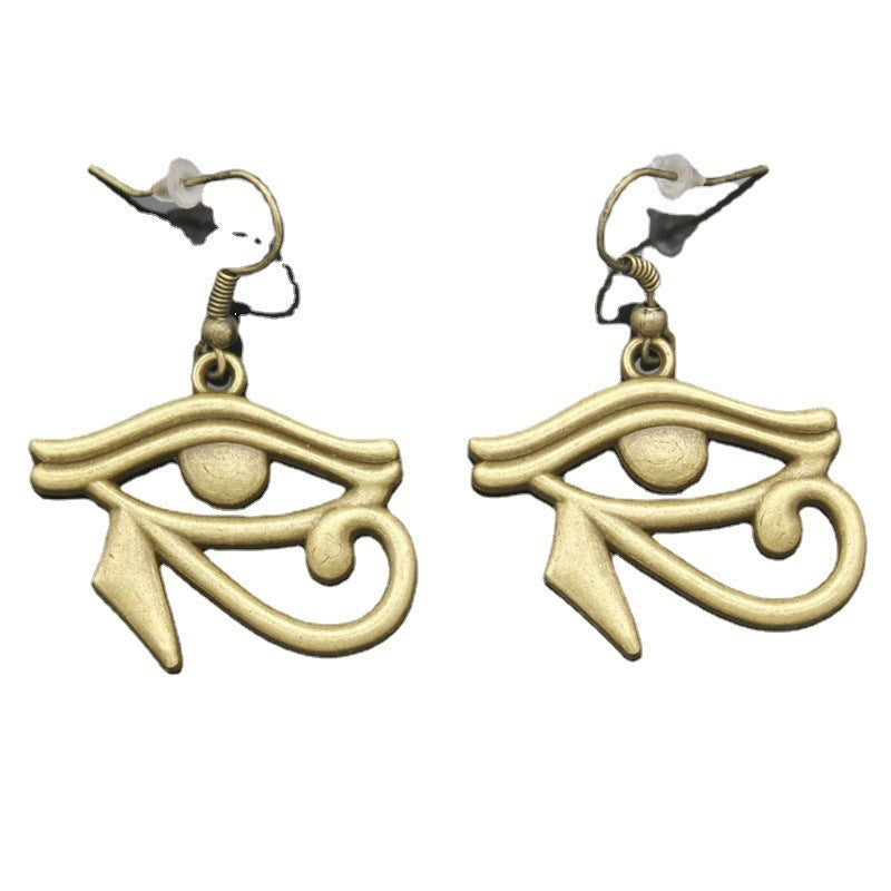 Elevate Your Style with Unique Egyptian Horus Eye Rach Earrings