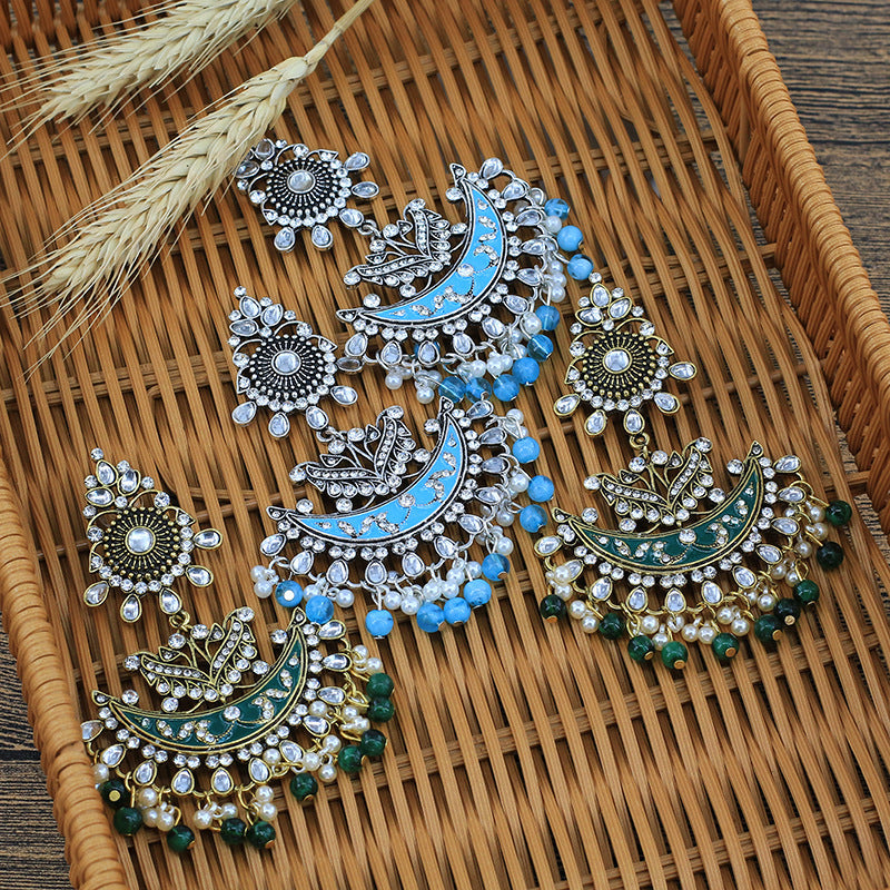 Chic Bohemian Vintage Water Drop Tassel Earrings for Unique Style