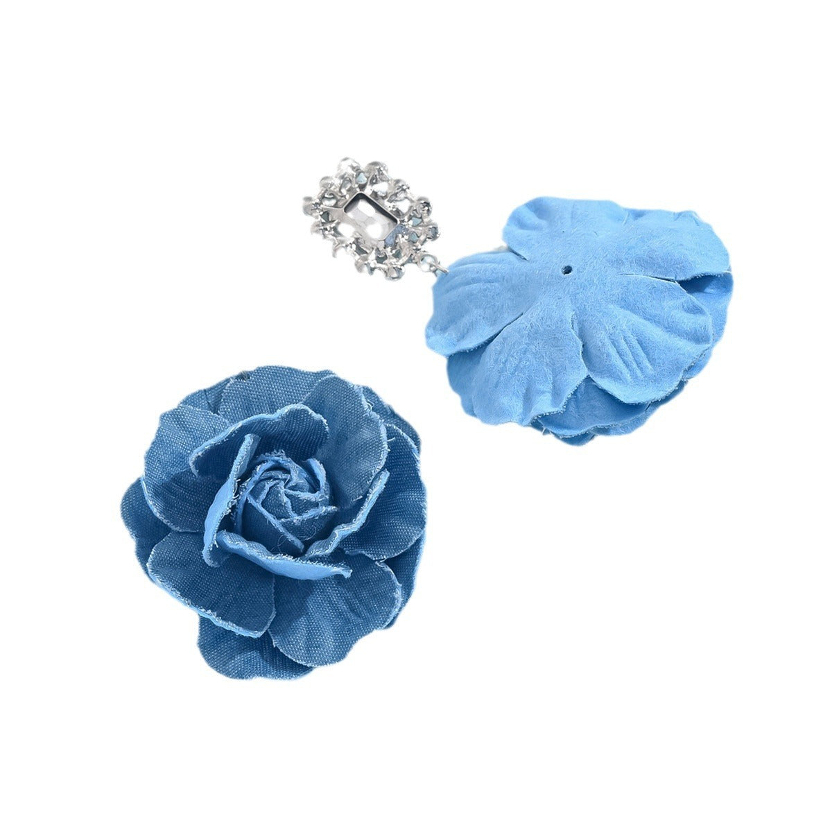 Chic Vintage Denim Flower Pendant Earrings: Perfect for Every Occasion!