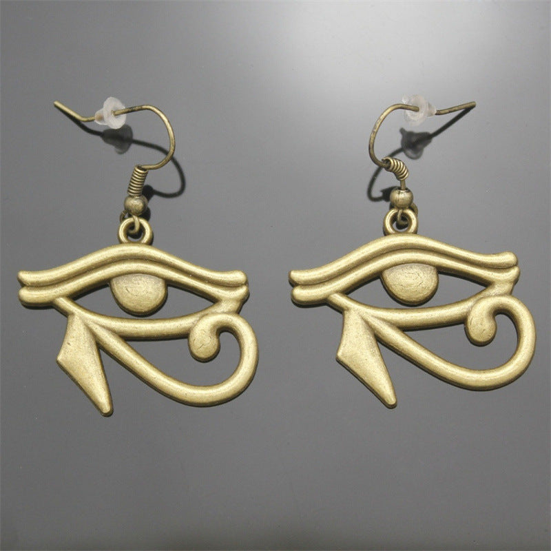 Elevate Your Style with Unique Egyptian Horus Eye Rach Earrings