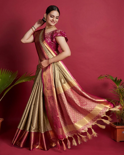 Elegant Woven Motifs Saree for Stylish Women Online